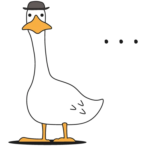 😐 Стикер «Work Goose» для Telegram