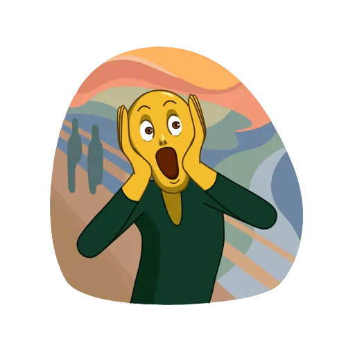 😱 Стикер «World Art» для Telegram