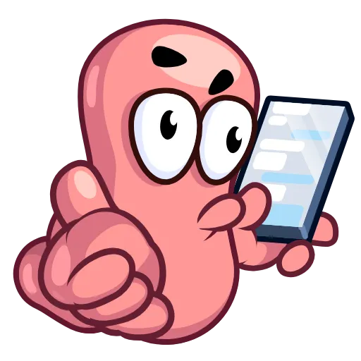 👍 Эмодзи «Worm Emoji» для Telegram