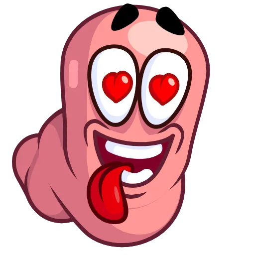 😍 Эмодзи «Worm Emoji» для Telegram