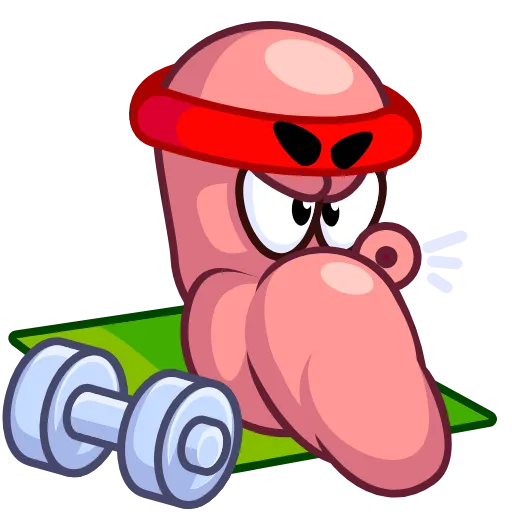 💪 Стикер «Worm» для Telegram