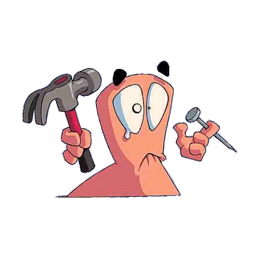 😰 Стикер «WORMS» для Telegram