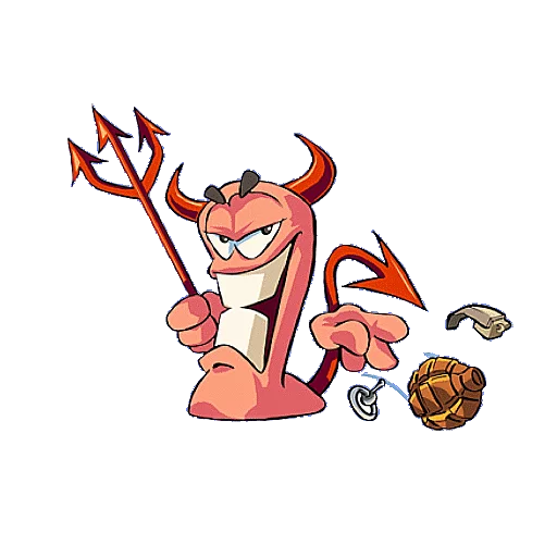👹 Стикер «WORMS» для Telegram