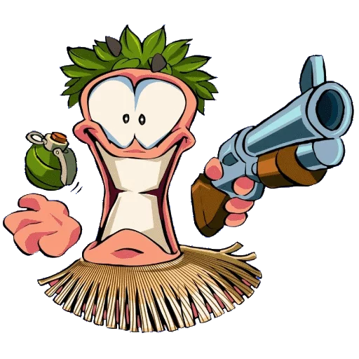 😁 Стикер «WORMS» для Telegram