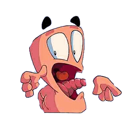 😖 Стикер «WORMS» для Telegram