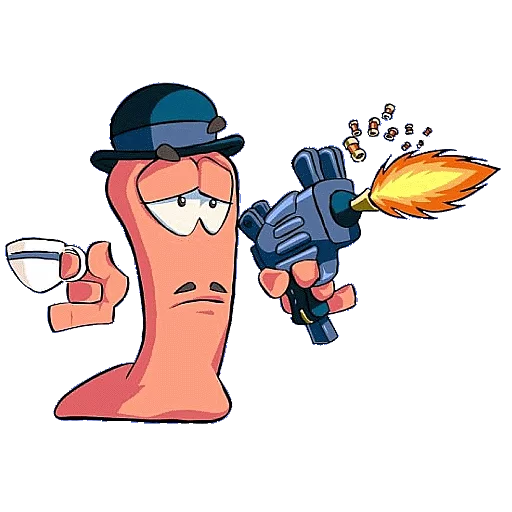 ☕ Стикер «WORMS» для Telegram