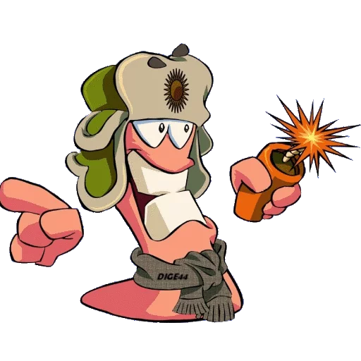 💣 Стикер «WORMS» для Telegram