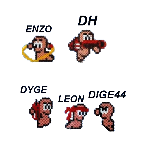 👾 Стикер «WORMS» для Telegram
