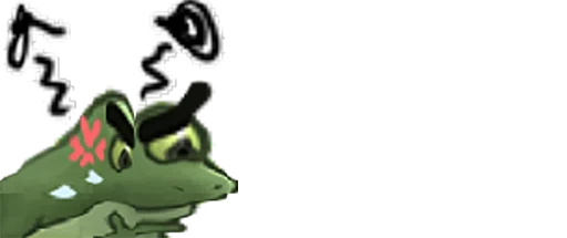 🐐 Стикер «Worry Frog» для Telegram