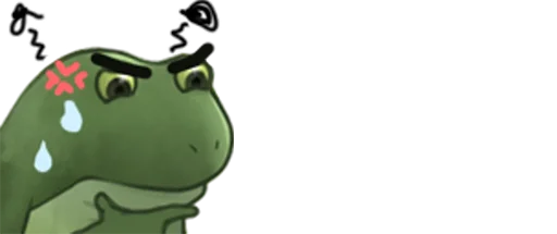 🐐 Стикер «Worry Frog» для Telegram