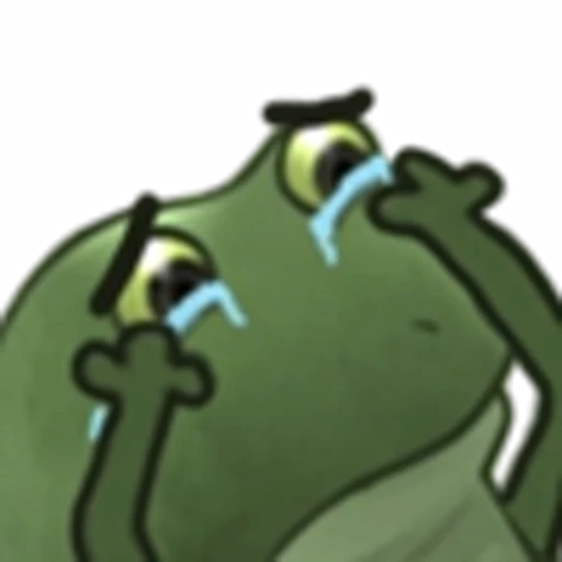 😭 Эмодзи «Worry Frog Emoji» для Telegram