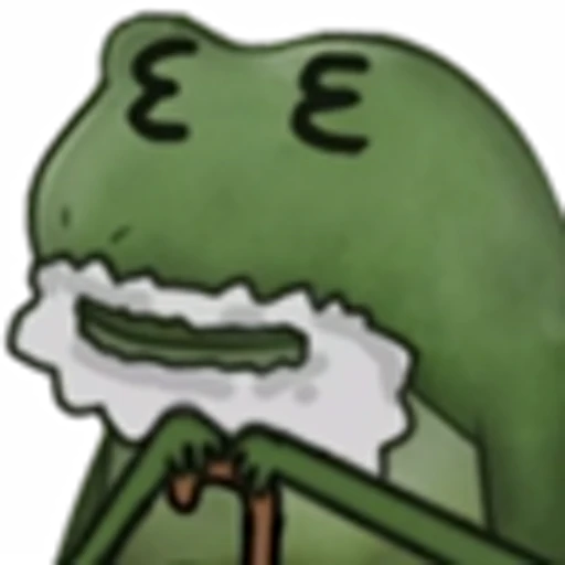 👨‍🦳 Эмодзи «Worry Frog Emoji» для Telegram