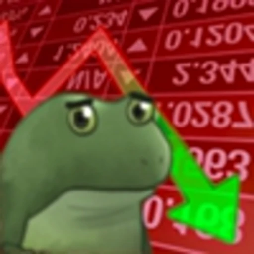 📉 Эмодзи «Worry Frog Emoji» для Telegram