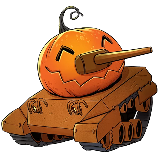 😊 Стикер «Мир танков Хеллоуин» для Telegram