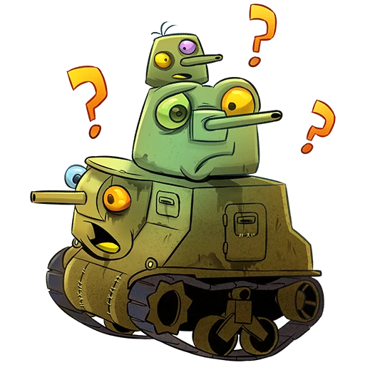 🤔 Стикер «Мир танков Хеллоуин» для Telegram