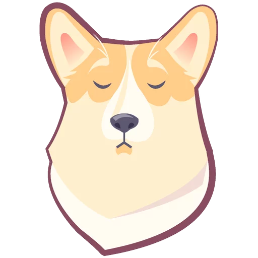 🐶 Стикер «КОРГИ Пёс» для Telegram
