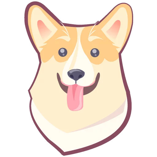 🐶 Стикер «КОРГИ Пёс» для Telegram