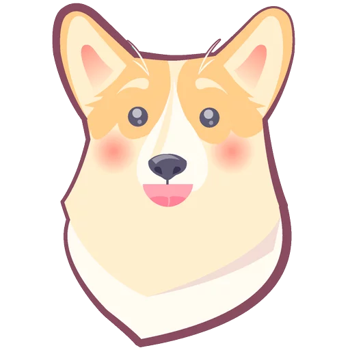 🐶 Стикер «КОРГИ Пёс» для Telegram