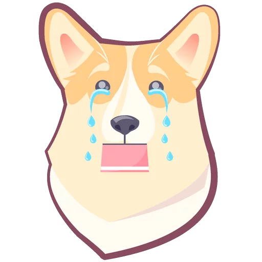 🐶 Стикер «КОРГИ Пёс» для Telegram