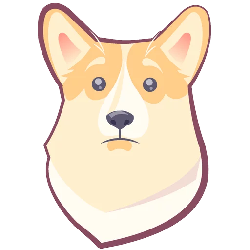 🐶 Стикер «КОРГИ Пёс» для Telegram