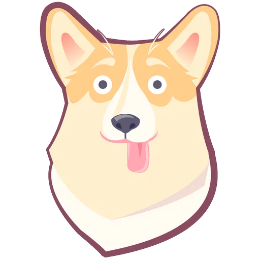 🐶 Стикер «КОРГИ Пёс» для Telegram