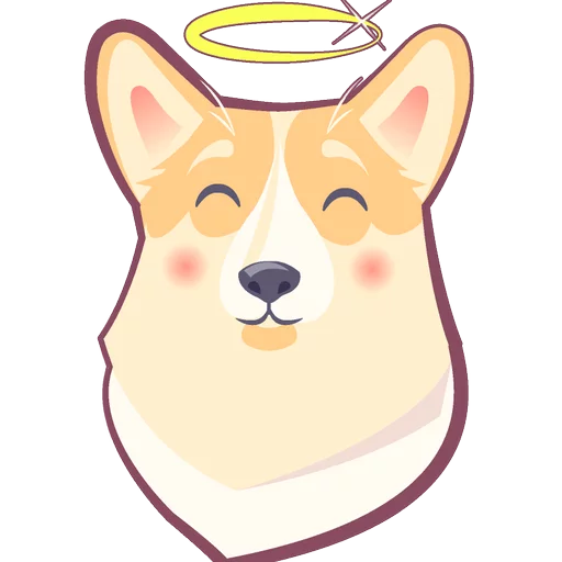 🐶 Стикер «КОРГИ Пёс» для Telegram