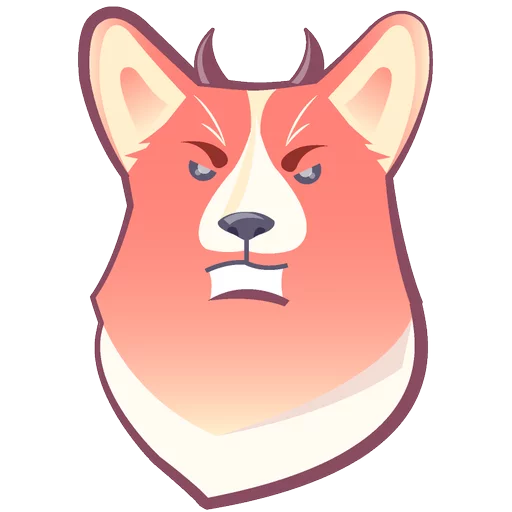 🐶 Стикер «КОРГИ Пёс» для Telegram
