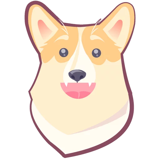 🐶 Стикер «КОРГИ Пёс» для Telegram