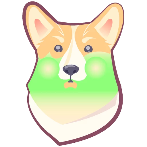 🐶 Стикер «КОРГИ Пёс» для Telegram