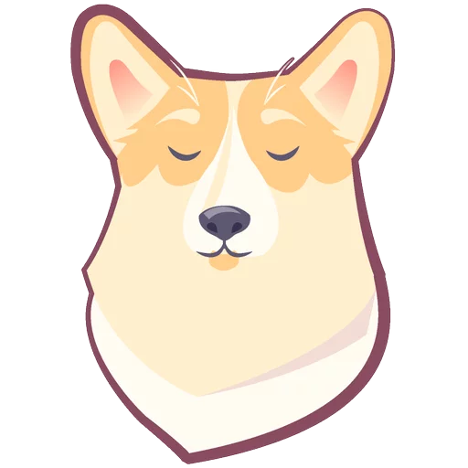 🐶 Стикер «КОРГИ Пёс» для Telegram
