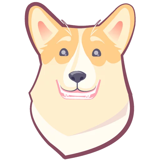 🐶 Стикер «КОРГИ Пёс» для Telegram