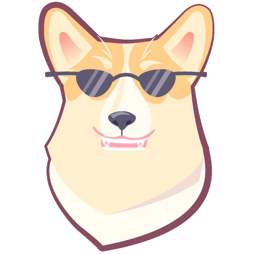 🐶 Стикер «КОРГИ Пёс» для Telegram