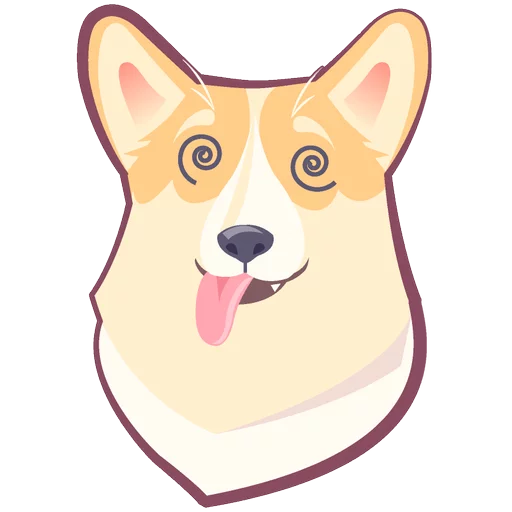 🐶 Стикер «КОРГИ Пёс» для Telegram