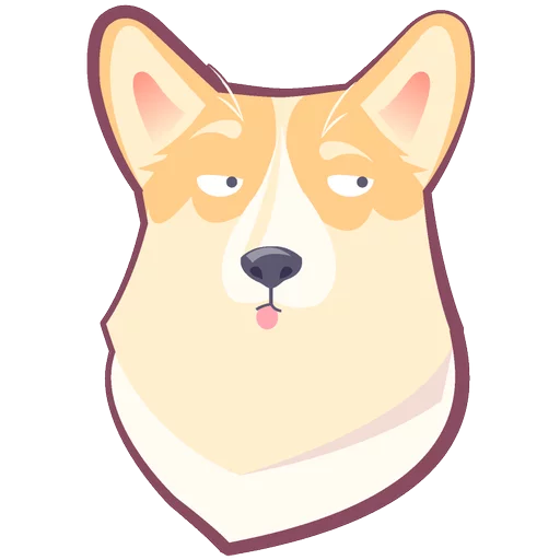 🐶 Стикер «КОРГИ Пёс» для Telegram