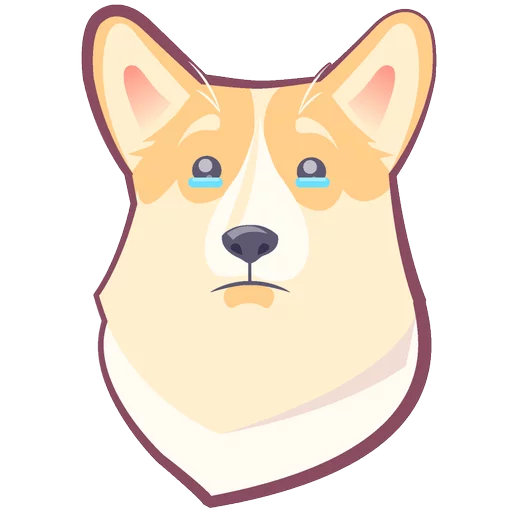 🐶 Стикер «КОРГИ Пёс» для Telegram