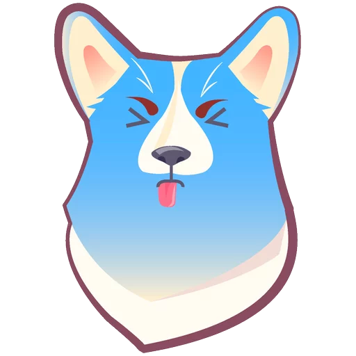 🐶 Стикер «КОРГИ Пёс» для Telegram
