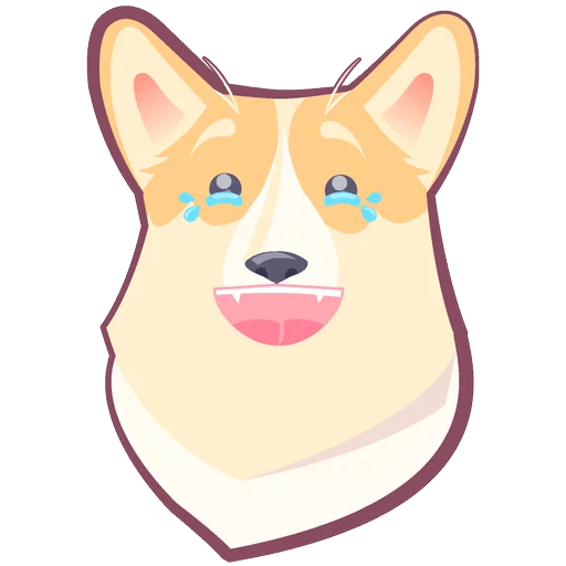 🐶 Стикер «КОРГИ Пёс» для Telegram
