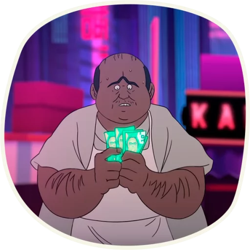 🤑 Стикер «ju-ju» для Telegram