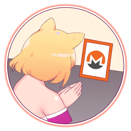 🤲 Стикер «WOWNERO CHAN» для Telegram
