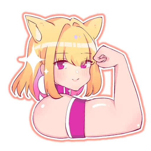 💪 Стикер «WOWNERO CHAN» для Telegram