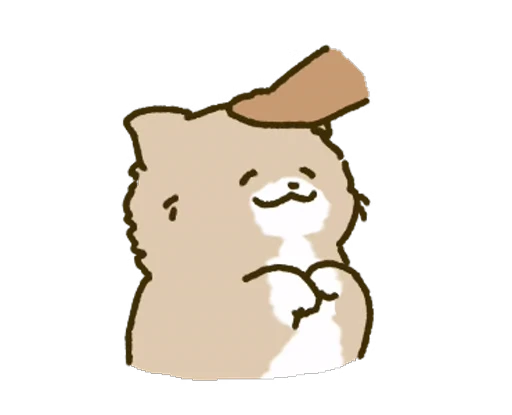 🥰 Стикер «White Paw Miyao» для Telegram