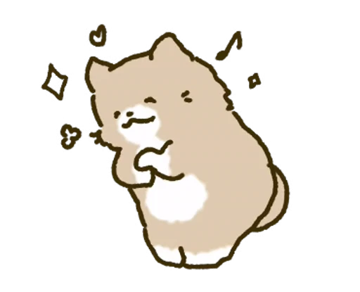 ☺️ Стикер «White Paw Miyao» для Telegram