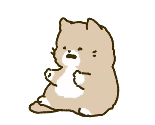 😞 Стикер «White Paw Miyao» для Telegram