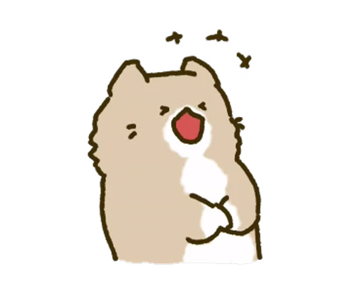 😂 Стикер «White Paw Miyao» для Telegram