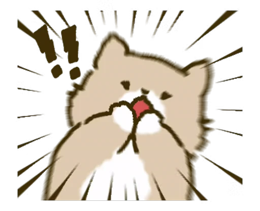 ‼️ Стикер «White Paw Miyao» для Telegram