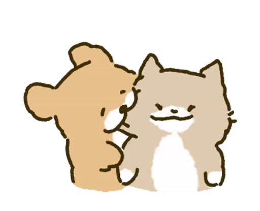 ❤️ Стикер «White Paw Miyao» для Telegram