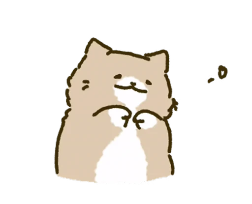❤️ Стикер «White Paw Miyao» для Telegram