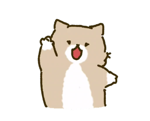 👋 Стикер «White Paw Miyao» для Telegram