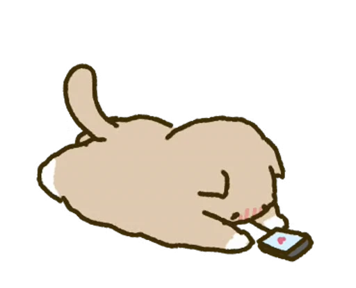 🥰 Стикер «White Paw Miyao» для Telegram