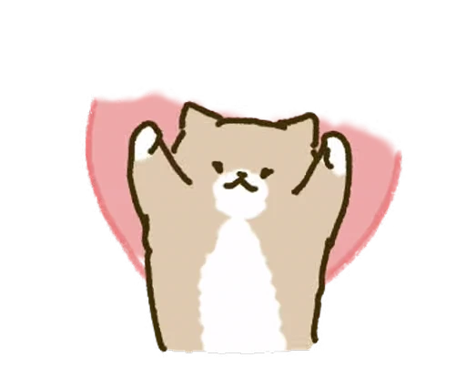 🩷 Стикер «White Paw Miyao» для Telegram